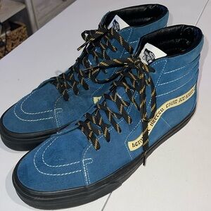Vans x Parks Project Teal high-tops “Leave it better than you found it” 10.5